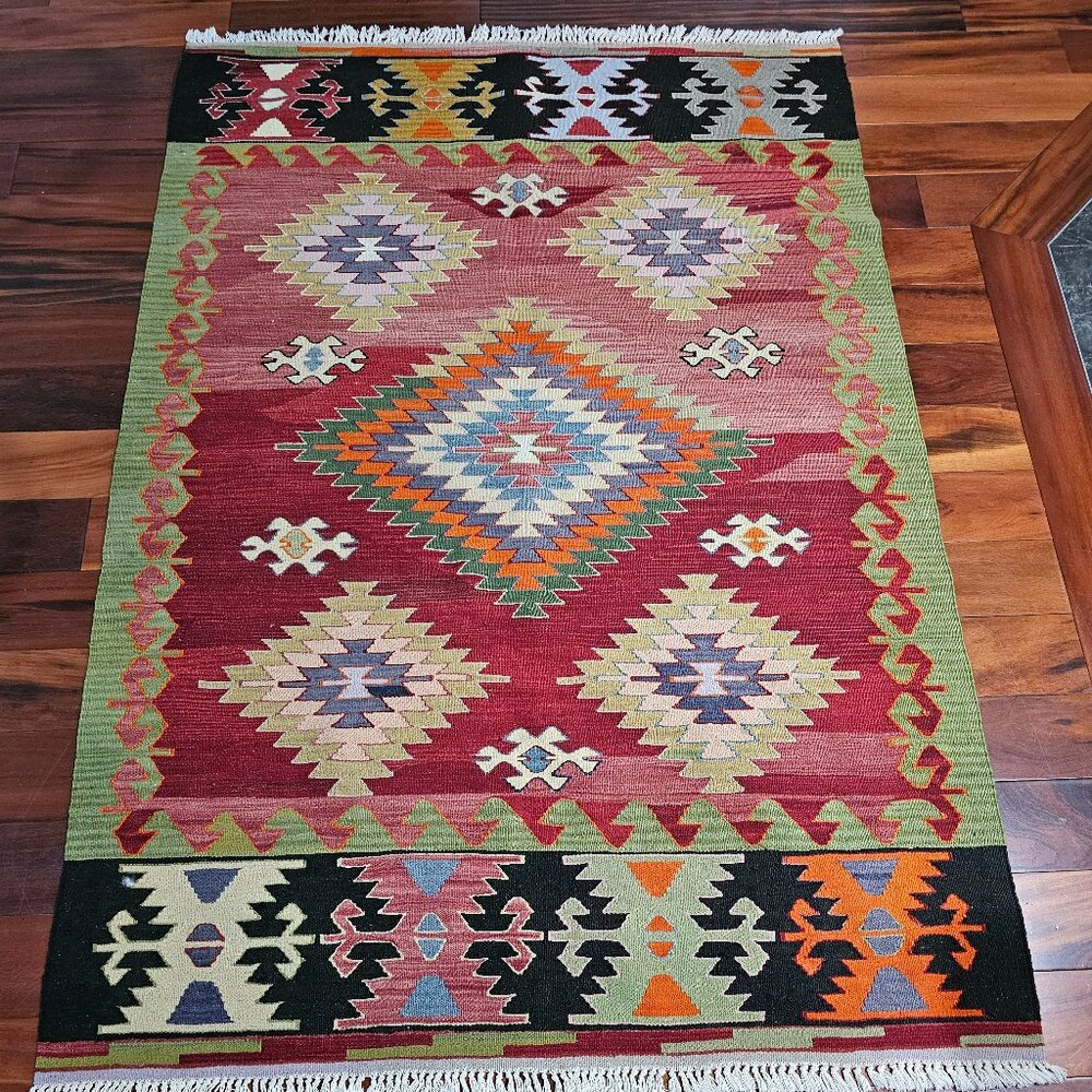 Adana area vintage handmade Turkish rug